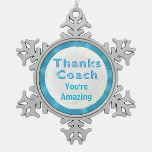 Coole Schneeflocken Zinn-Ornament