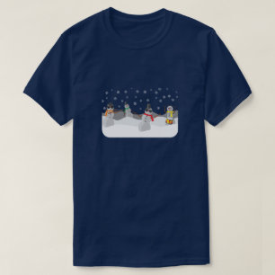 Coole Schneemann-Band T-Shirt