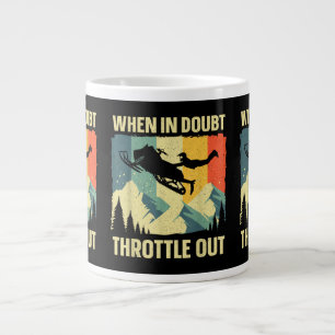 Coole Schneemobil Kunst für Männer Frauen Kinder S Jumbo-Tasse