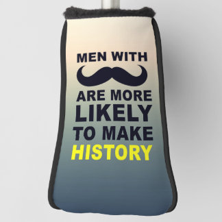 Coole Schnurrbart-Zitat-Typografie Golf Headcover