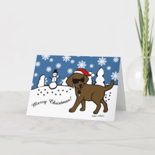 Coole Schokolade Labrador Cartoon Weihnachten