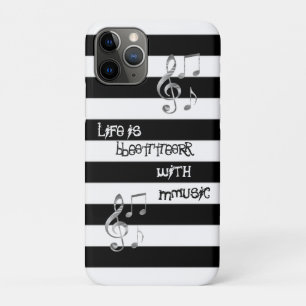 Coole schöne Bleck-White-Musik Case-Mate iPhone Hülle