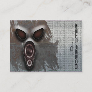 Coole Schrei-Geschäftskarte DJ metallische Visitenkarte