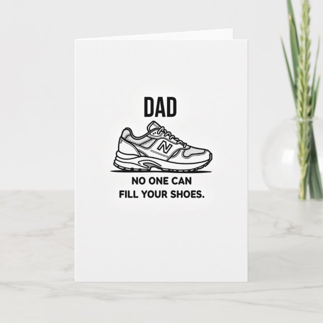 Coole Schuh Vatertagskarte Karte (Vorderseite)