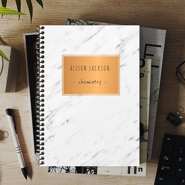 Coole Schule aus weißem Marmor Notizblock (Von Creator hochgeladen)