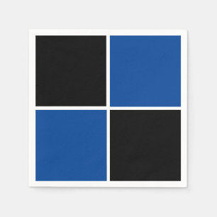 Coole, schwarz und blau viereckige Getränkeküste Serviette