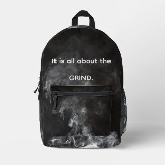Coole schwarze Grindset-Gym-Men Bedruckter Rucksack