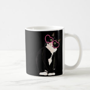 Coole schwarze Katzenbaby Rotes Herz Gles Happy Va Kaffeetasse