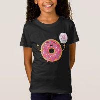 Coole schwarze Mädchent-shirt Krapfen-Sorge ist