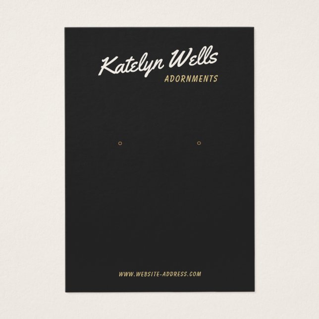 Coole schwarze Retro-Script-Erd-Anzeigetafel (Vorderseite)