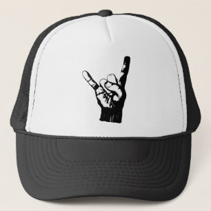 Coole Schwarzweiss-Felsenfinger, Truckerkappe