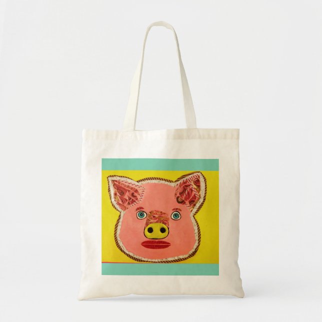 Coole Schwein-Taschen-Tasche Tragetasche (Vorne)