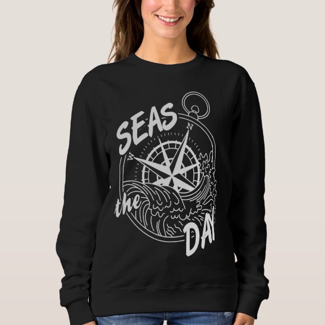 Coole Segelschiffe Die heutige Navigation Sweatshirt (Vorderseite)