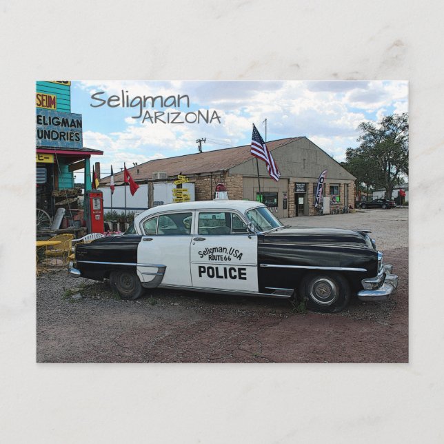Coole Seligman Route 66 Postcard! Postkarte (Vorderseite)
