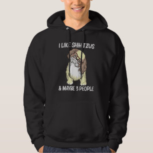 Coole Shih Tzu Art für Männer Hundewelpen Hoodie