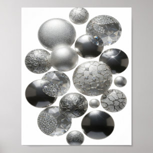 Coole Silber-EDELSTEIN-SCHMUCK Poster