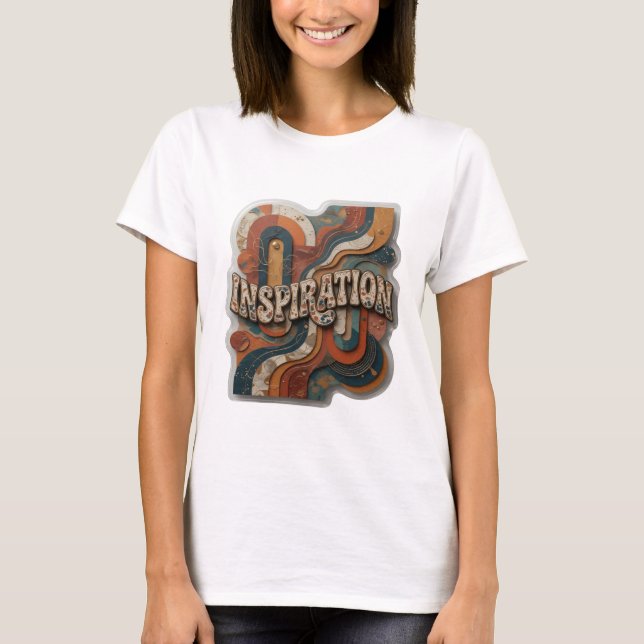 Coole Silber INSPIRATION Hemd Design T-Shirt (Vorderseite)