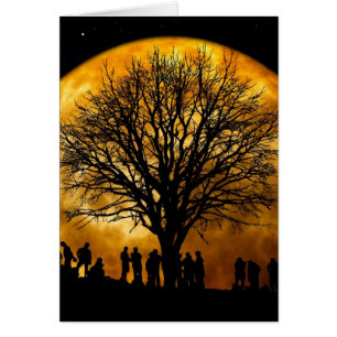 Coole Silhouette Vollernte Moon Tree Geschenke