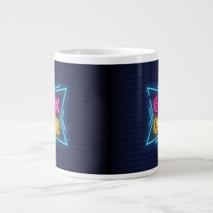 Coole simulierte Neon-GAME-OVER-Leuchte Jumbo-Tasse