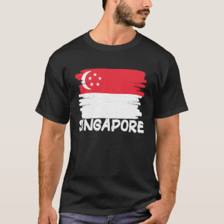 Coole Singapur-Flagge T-Shirt