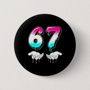 Coole Six Seven 6 7 Meme Gen Alpha Slang Kostüm Ma Button