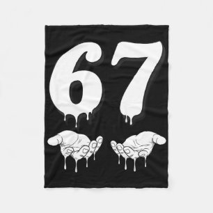 Coole Six Seven 6 7 Meme Gen Alpha Slang Kostüm Ma Fleecedecke