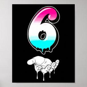 Coole Six Seven 6 7 Meme Gen Alpha Slang Kostüm Ma Poster