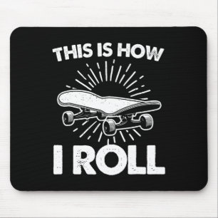 Coole Skateboard-Kunst für Männer Frauen Jungen Mä Mousepad