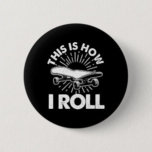 Coole Skateboard-Kunst für Männer Frauen Skateboar Button