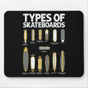 Coole Skateboard-Kunst für Männer Frauen Skateboar Mousepad