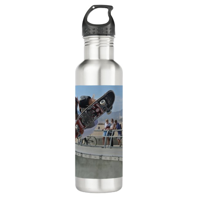 Coole Skateboard Wasserflasche Trinkflasche (Vorderseite)