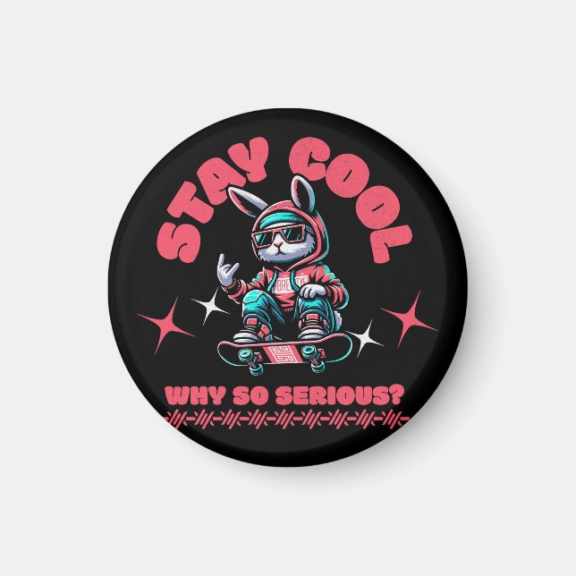 Coole Skateboarden Magnet (Vorne)