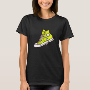Coole Skateboarding Green Sneakers Grafik Mode T-Shirt