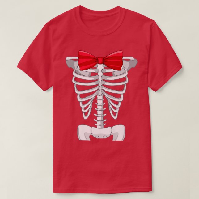 Coole Skelettkäfig XRay Halloween Kostümjungen T-Shirt (Design vorne)