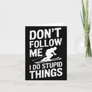 Coole Ski-Freestyle lustige Sprüche Wintersport Sk Karte