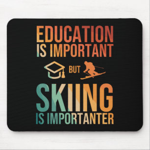 Coole Ski-Kunst für Männer Frauen Kinder Nordische Mousepad