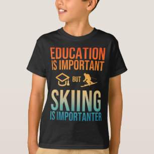 Coole Ski-Kunst für Männer Frauen Kinder nordische T-Shirt