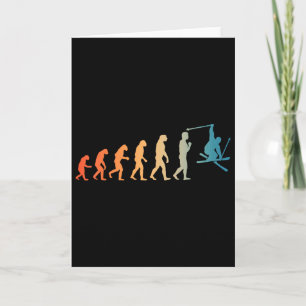 Coole Skikunst für Männer Frauen Skifahren Thema S Karte