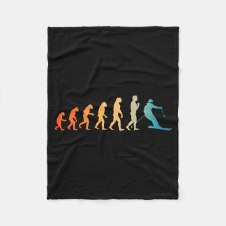 Coole Skikunst für Männer Frauen Skifahren themed Fleecedecke