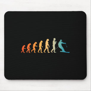 Coole Skikunst für Männer Frauen Skifahren themed Mousepad