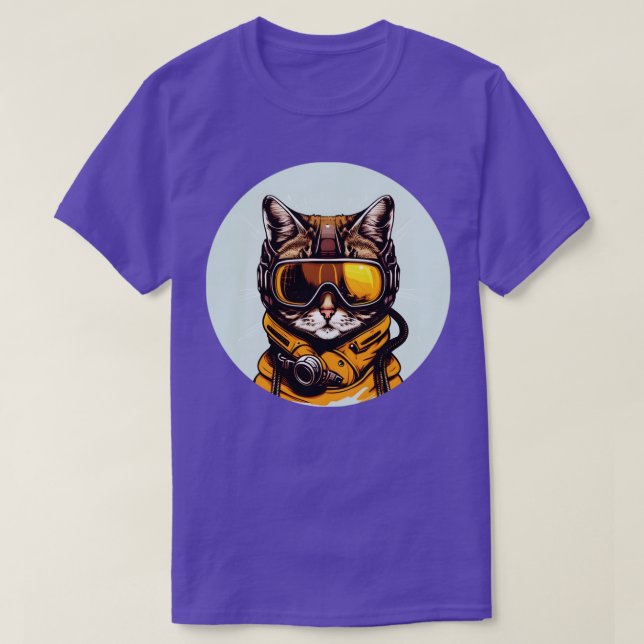Coole Skitouren für Katzen T-Shirt (Design vorne)