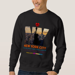 Coole Skyline Illustration Graphic De Sweatshirt