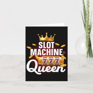 Coole Slot-Maschine Queen Art für Frauen Mädchen C Karte