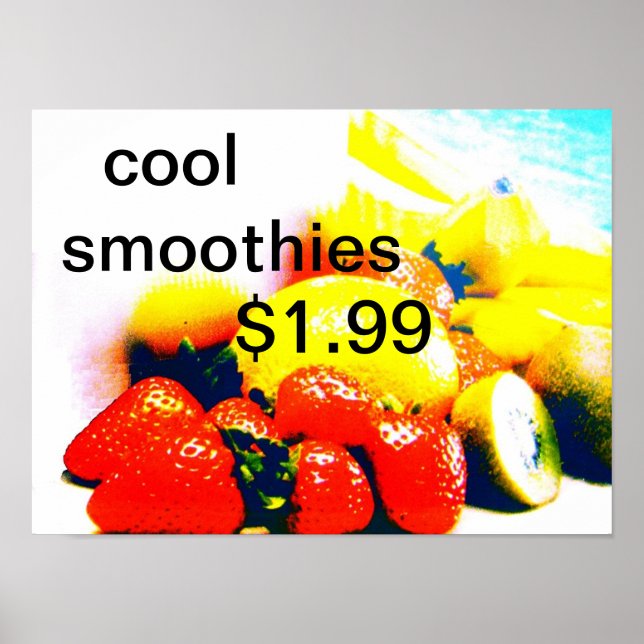 coole Smoothies Poster (Vorne)