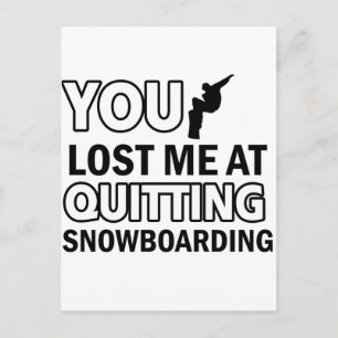 Coole Snowboarddesigns Postkarte