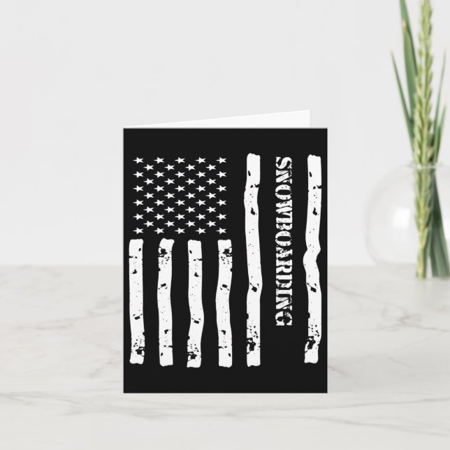 Coole Snowboarden Dinge Stuff Zubehör Usa Fla Karte (Vorderseite)