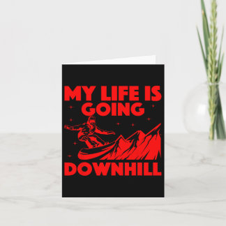 Coole Snowboardkunst für Männer Schneeschuhwandern Karte