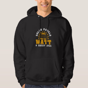 Coole Solarpaneele bieten eine tolle Idee für ein Hoodie