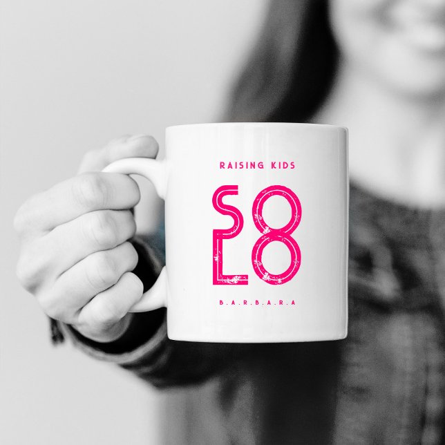 Coole Solo Mama Strong Mama Single Mama Kaffeetasse (Von Creator hochgeladen)