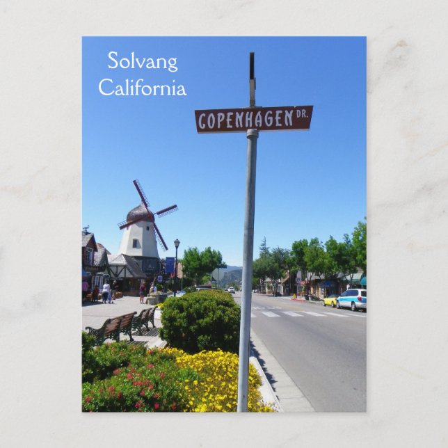 Coole Solvang Postkarte! Postkarte (Vorderseite)